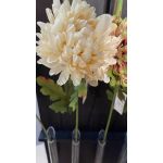 Kunstblume Chrysantheme FYRFOR, creme-aprikose, 70cm, Ø14cm