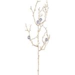 Kunst Haselnusszweig Zweig VIGROX mit Diamanten, gold, 60cm