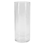 Glasvase Zylinder SANSA OCEAN, recycelt, klar, 25cm, Ø10cm