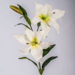 Dekoblume Lilie KIRSTEN, weiß, 85cm, Ø15cm