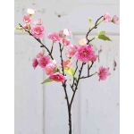 Kunst Kirschblütenzweig SOEY mit Blüten, rosa-pink, 45cm, Ø2-4,5cm