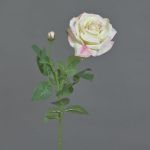 Deko Rose JANINE, creme-pink, 70cm, Ø12cm