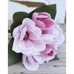 Textil Magnolienstrauß KAYLE, rosa-pink, 30cm, Ø25cm