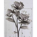 Kunststoffschaum Kamelien Zweig RANIA, grau, 95cm, Ø18-22cm