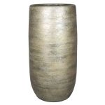 Keramikvase AGAPE mit Maserung, gold, 50cm, Ø24,5cm