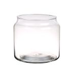 Windlicht MARIETTE aus Glas, klar, 17cm, Ø19cm