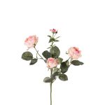 Dekoblume Rosenzweig DIAMANTIS, rosa-creme, 75cm, Ø5-8cm