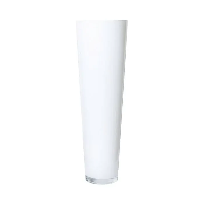 Bodenvase ANNA OCEAN Glas, weiß, 70cm, Ø22,5cm
