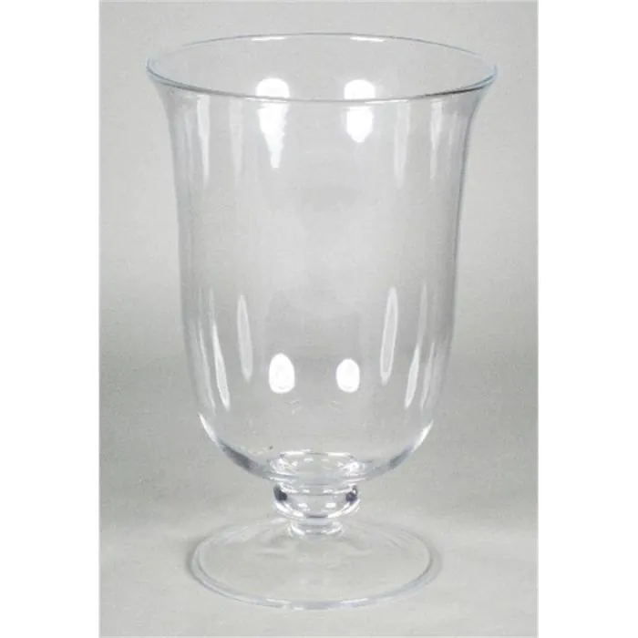 Glas Pokal Vase NARONA auf Fuß, klar, 30cm, Ø20cm