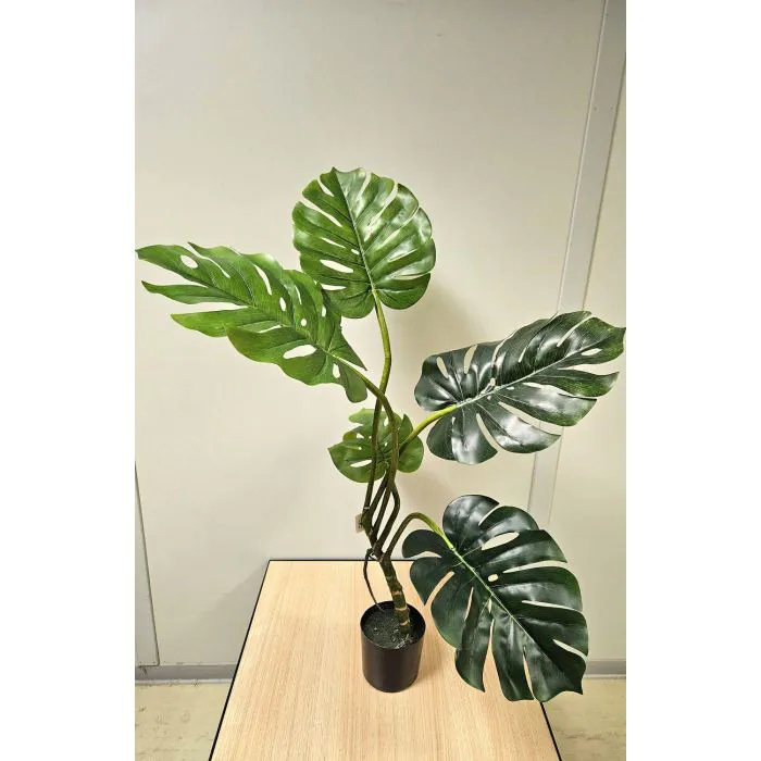 Fake Pflanze Philodendron monstera deliciosa CUNKYN im Dekotopf, 100cm