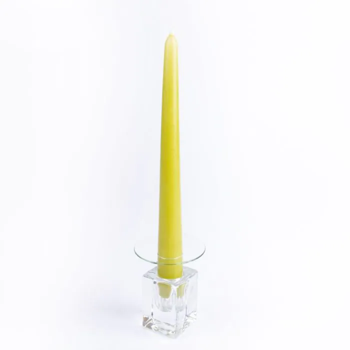 Tropfenfänger Glas TURIBIO für Stabkerzen bis Ø2,4cm, klar, Ø6,8cm