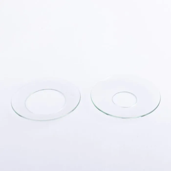 Tropfenfänger Glas TURIBIO für Stabkerzen bis Ø2,4cm, klar, Ø6,8cm