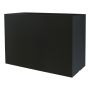 Rechteckiger Blumenkasten NALTIS aus Kunststoff, schwarz, 100x40x70cm