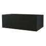 Rechteckiger Blumenkasten NALTIS aus Kunststoff, schwarz, 100x40x41cm