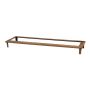Pflanzsockel Cortenstahl NALUKO mit Füßen, outdoor, rostbraun, 93x25x8cm