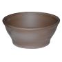 Terrakotta Pflanzschale MARZANO, patiniert, braun, 12,5cm, Ø27cm