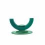 OASIS® Nasssteckschwamm mit Urnenstellfläche, Trauerfloristik, Bioline Holzunterlage, Holzständer, grün, 8cm, Ø30cm