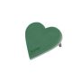OASIS® Nasssteckschaum Herz, Hochzeitsdeko, EcoBase Hartschaumboden, Aufstellhölzer, grün, 30x29x4,5cm