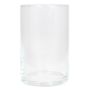 Glas Vase Zylinder SANYA OCEAN, klar, 20cm, Ø11,5cm