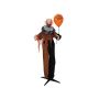 Halloween Dekofigur Horror Clown MAMORUN, Luftballon, Bewegungs- Soundfunktion, LEDs, 80x40x170cm
