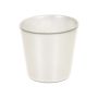 Maxi Teelichtglas ALENA SHINY, silber glänzend, 9cm, Ø10cm