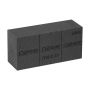 OASIS® Black Ideal Maxlife Nasssteckmasse Ziegel mit Schneidelinien, schwarz, 23x11x7,5cm