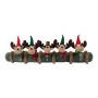 Weihnachtlicher Windstopper AMANTA mit Rentieren, braun, 90x15x15cm