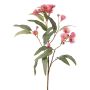 Kunst Eukalyptus Zweig WANARA mit Blüten, rosa, 100cm, Ø2-6cm