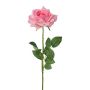 Plastikblume Rose DUNKO, rosa, 70cm, Ø11cm