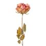 Künstliche Blume Rose PANSOK, Trockenoptik, rosa-pfirsich, 55cm, Ø7cm