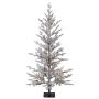 Künstlicher Tannenbaum LILLESAND SPEED DELUXE, beschneit, LEDs, 120cm, Ø60cm