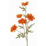 Kunstzweig Chrysantheme PRUDENCE, Eco Collection, orange-gelb, 75cm, Ø5-6,5cm