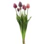 Kunst Tulpenstrauß Mix LONA, rosa-mauve, 45cm, Ø20cm
