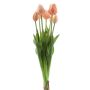 Kunst Tulpenstrauß Mix LONA, pfirsich-orange, 45cm, Ø20cm