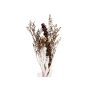 Trockenblumen Dekostrauß SÜMER, braun-weiß, 17x7x62cm