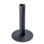 Metall Kerzenständer HILARIUS für Stabkerzen bis 2,5cm, schwarz, 12cm, Ø10cm