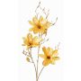 Textil Magnolienzweig LEAFY, gelb-gold, 115cm