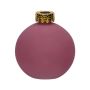 Glas Dekoflasche Weihnachtskugel ZIMA, aubergine-matt, 10,5cm, Ø9,8cm