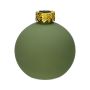 Glas Dekoflasche Weihnachtskugel ZIMA, grün-matt, 10,5cm, Ø9,8cm