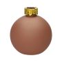 Glas Dekoflasche Weihnachtskugel ZIMA, mocha-matt, 10,5cm, Ø9,8cm