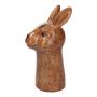 Einzelblumenvase Kaninchen BUNCHY aus Keramik, braun, 10,5x10,5x20cm