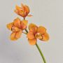 Dekozweig Cymbidium Orchidee SERAPHINA, orange-gelb, 45cm, Ø10-13cm