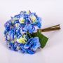 Kunst Hortensien Strauß KLARA, blau, 30cm, Ø18cm