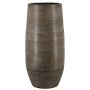 Große Keramik Vase VINKAS mit Maserung, weiß, 70cm, Ø32cm