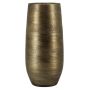 Große Keramik Vase VINKAS mit Maserung, gold, 90cm, Ø37cm