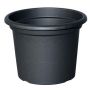 Runder Pflanztopf URMINA aus Kunststoff, mit Löchern, anthrazit, 30cm, Ø40cm