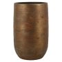 Keramikvase RODYN mit Rillen, Farbverlauf, gold, 50cm, Ø32cm