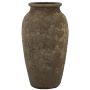 Keramikvase SENTIF mit Struktur, grau, 50cm, Ø26cm
