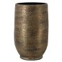 Keramikvase YELAN mit Maserung, braun-gold, 50cm, Ø32cm