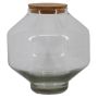 Glas Terrarium MAGNUN mit Korken, Standfuß, klar, 20cm, Ø16cm